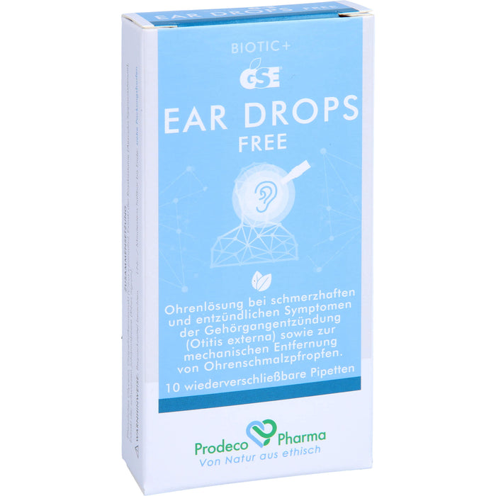 GSE EAR DROPS FREE, 10X0.3 ml OHT