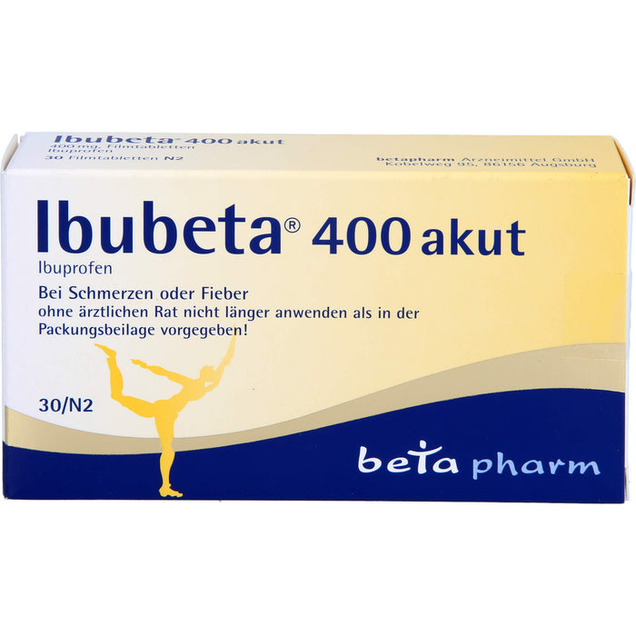 Ibubeta 400 akut, 400 mg, Filmtabletten, 30 St FTA