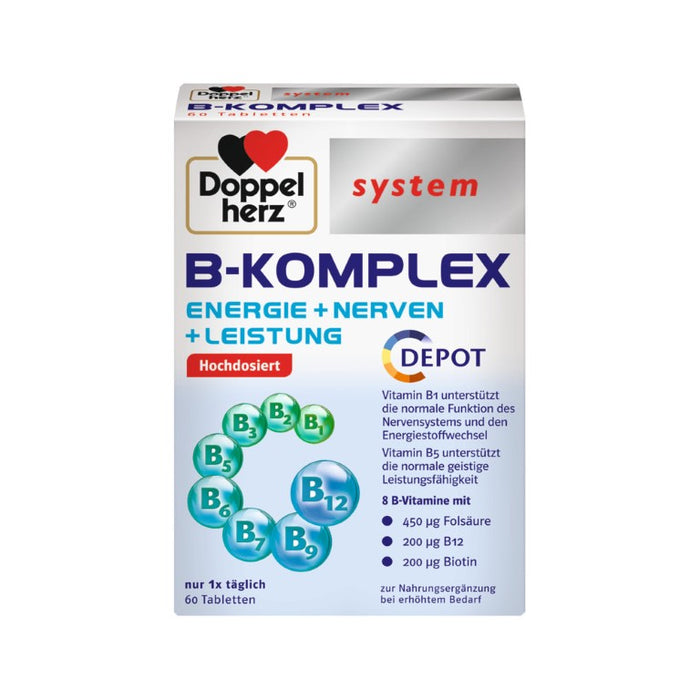 Doppelherz System B-Komplex Tabletten, 60 pc Tablettes