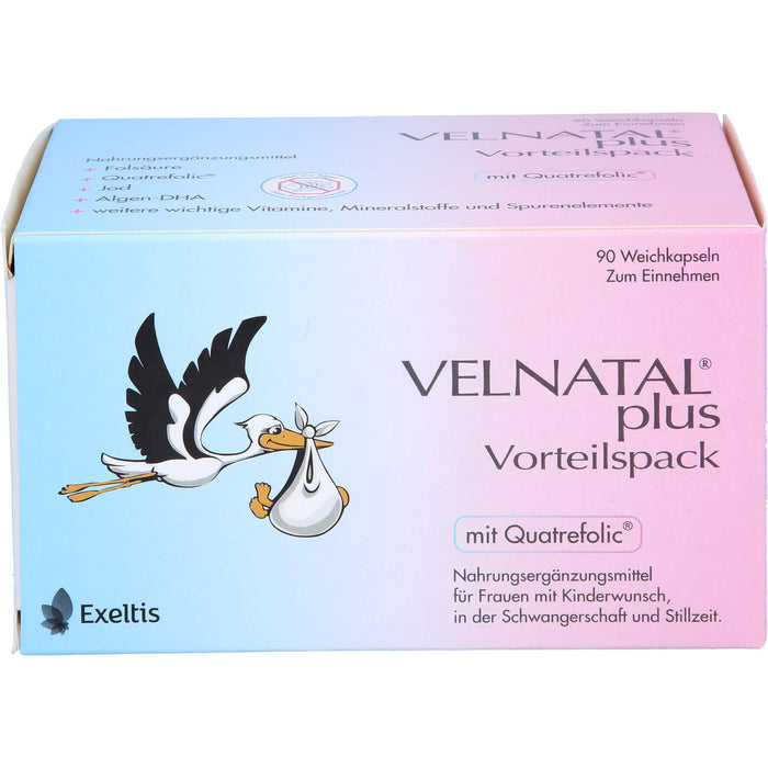 VELNATAL plus Weichkapseln Vorteilspack, 90 St. Kapseln