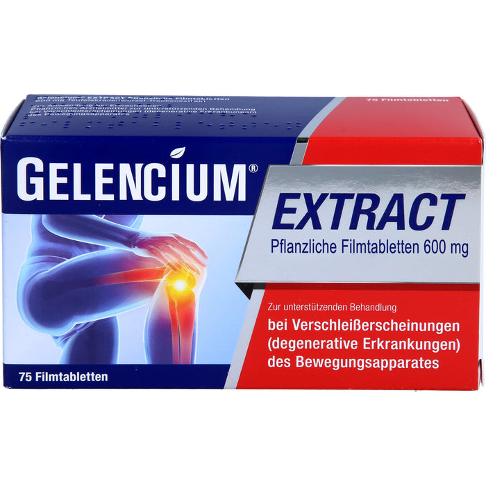 Gelencium Extract Pflanzliche Filmtabletten 600 mg bei Verschleißerscheinungen, 75 pcs. Tablets