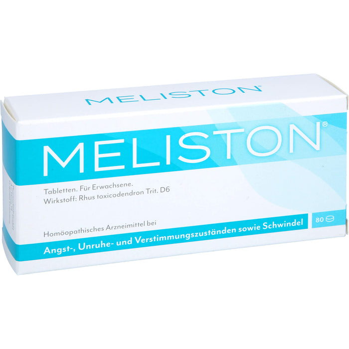 Meliston Tabletten zur Behandlung von Angst-, Unruhe- und Verstimmungszuständen, 80 pcs. Tablets