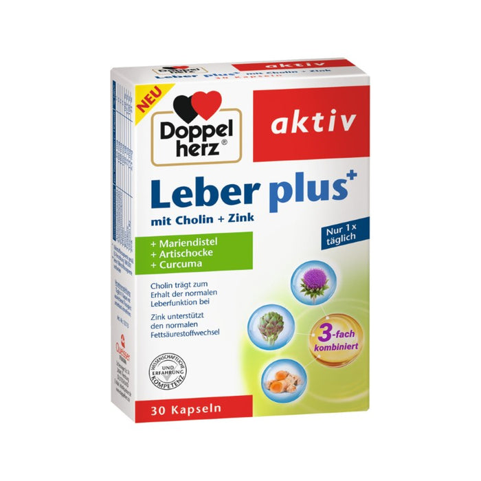 Doppelherz Leber plus Kapseln, 30 pcs. Capsules