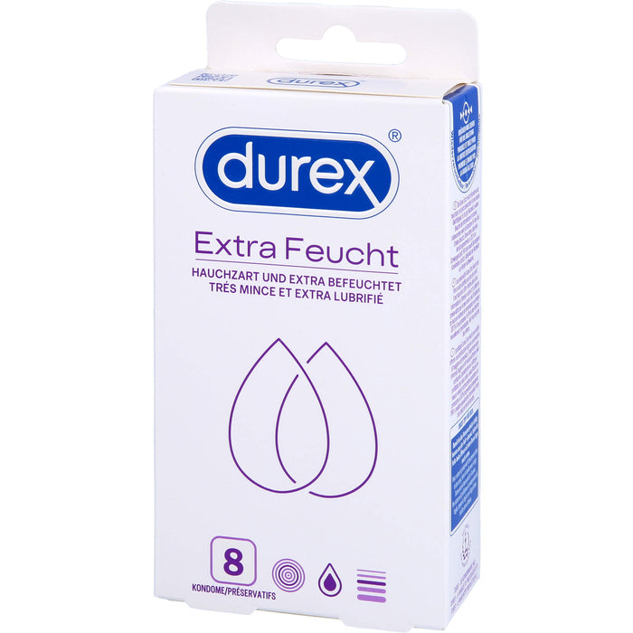 Durex Extra Feucht Kondome, 8 St. Kondome