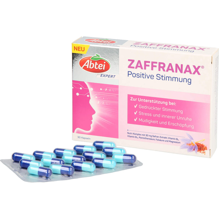 Abtei Expert ZAFFRANAX Positive Stimmung Kapseln, 30 pc Capsules