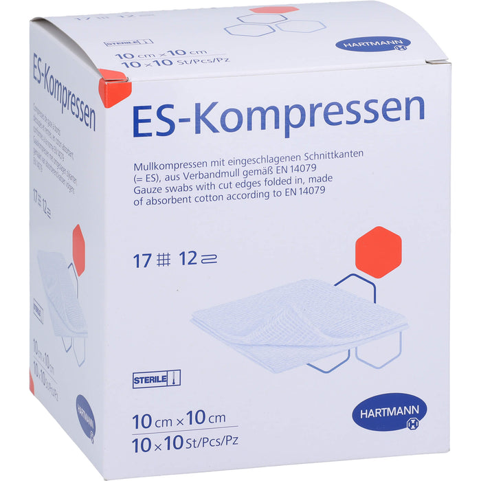 ES-KOMPRESSEN steril 10x10 cm Grosspackung, 10X10 St KOM