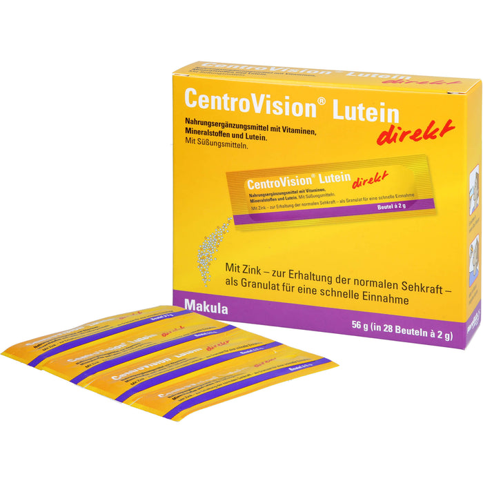 Centrovision Lutein Direkt, 28 St GRA