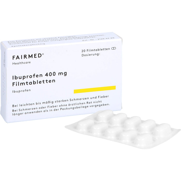 Fair-med Ibuprofen 400 mg Filmtabletten, 20 pc Tablettes