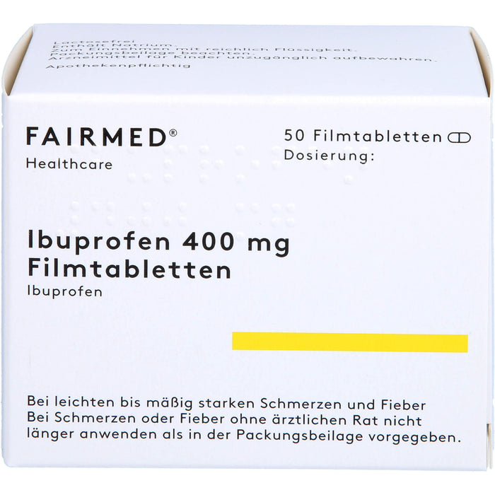 Ibuprofen 400 mg Fair-Med Filmtabletten, 50 pc Tablettes