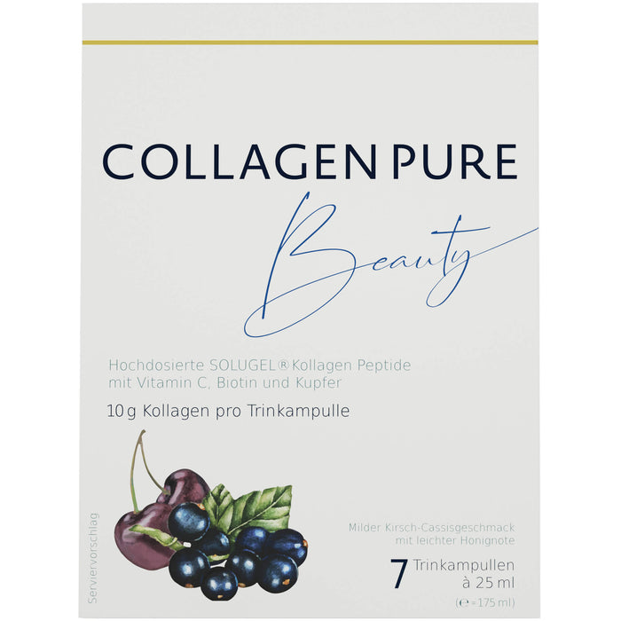 Collagen Pure Beauty 10g Kollagen hochdosiert Gold, 7X25 ml TRA