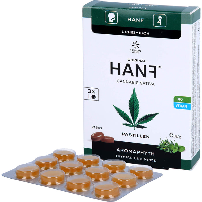 HANF BIO PASTILLEN THYMIAN+MINZE, 24 St PAS