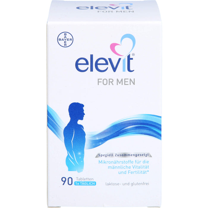 Elevit for Men Tabletten zur Unterstützung der männlichen Vitalität und Fertilität während der Babyplanung, 90 pc Tablettes