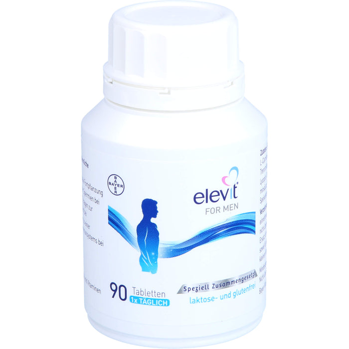 Elevit for Men Tabletten zur Unterstützung der männlichen Vitalität und Fertilität während der Babyplanung, 90 pc Tablettes