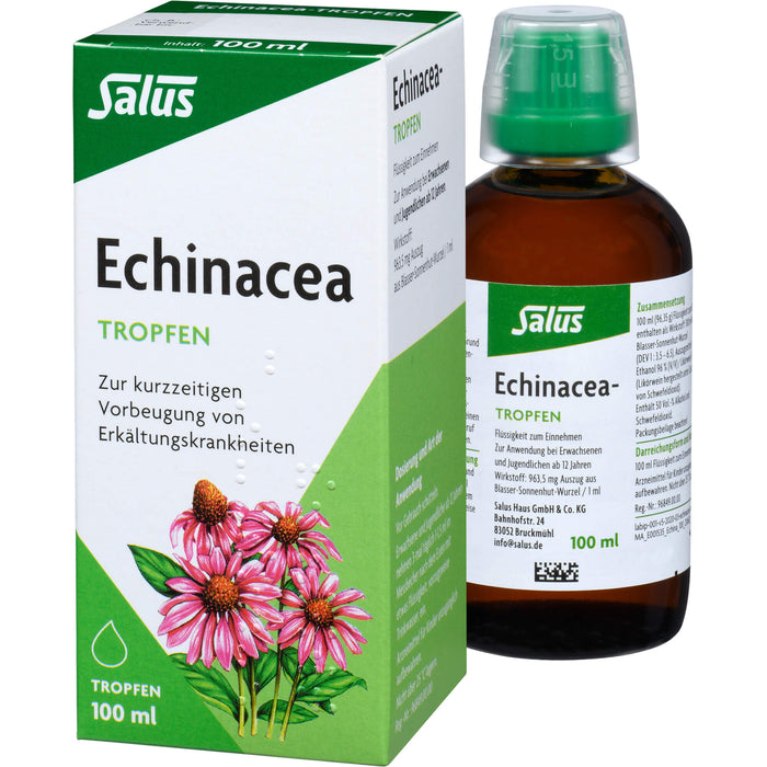 Salus Echinacea-Tropfen zur kurzzeitigen Vorbeugung von Erkältungskrankheiten, 100 ml Solution