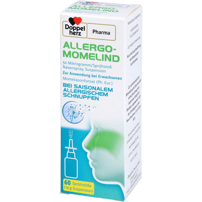 Doppelherz Pharma Allergo Momelind 50 µg bei saisonalem allergischem Schnupfen, 10 g Spray