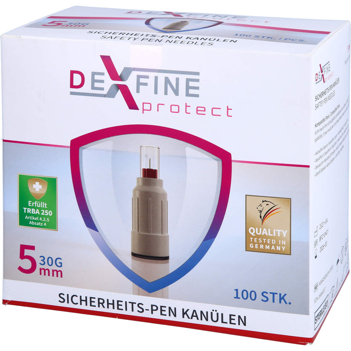 DEXFINE protect Sicherheits-Pen Kanülen 30G-5mm, 100 St KAN