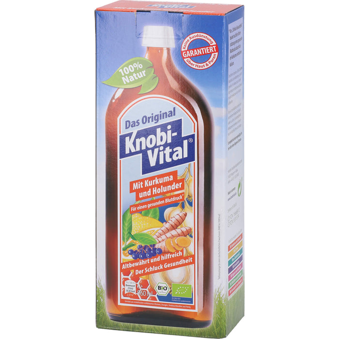 Das Original KnobiVital  Lösung mit Kurkuma und Holunder Bio für einen gesunden Blutdruck, 960 ml Solution