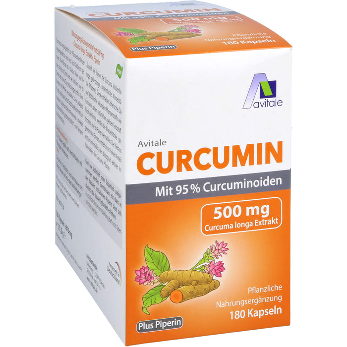 Curcumin 500 mg 95% Curcuminoide+Piperin, 180 St KAP