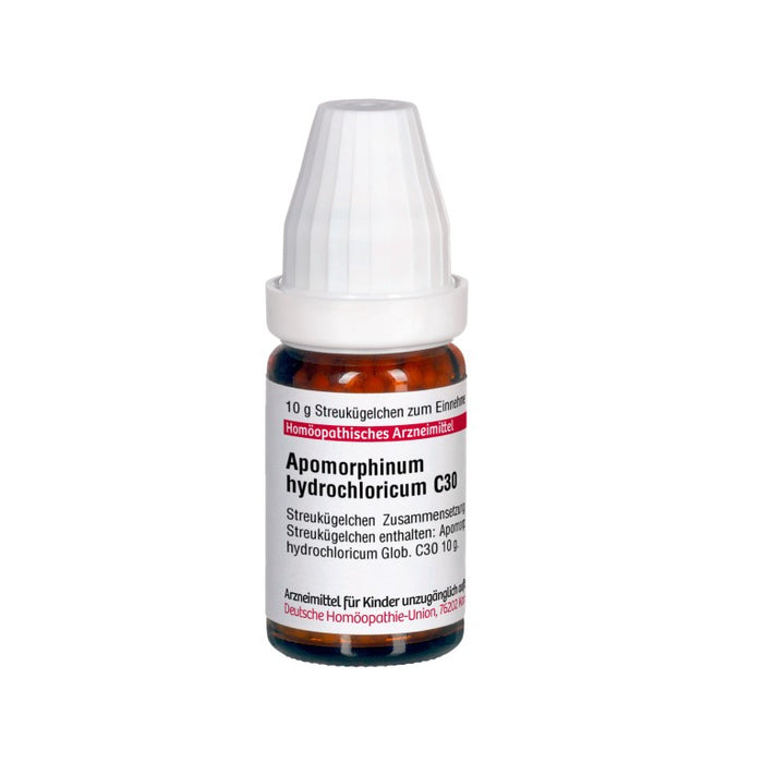 Apomorphinum hydrochloricum C30 DHU Globuli, 10 g GLO