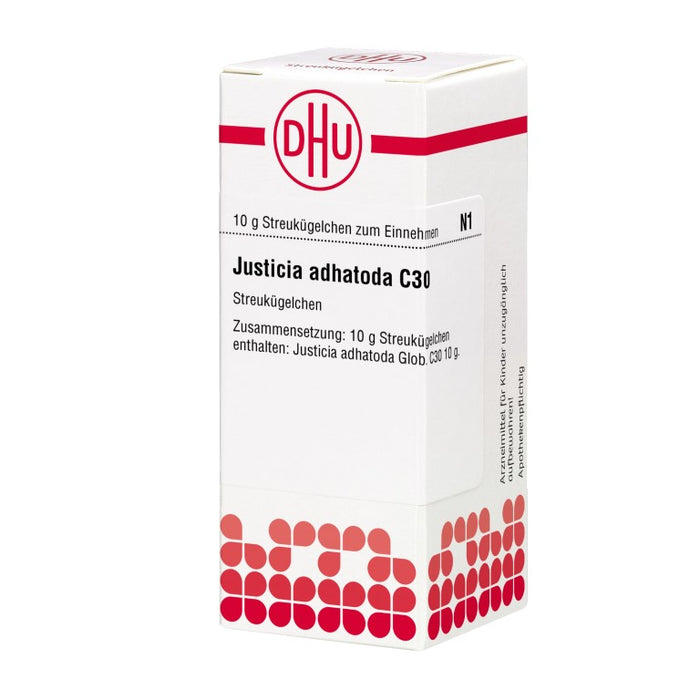 Justica adhatoda C30 DHU Globuli, 10 g GLO