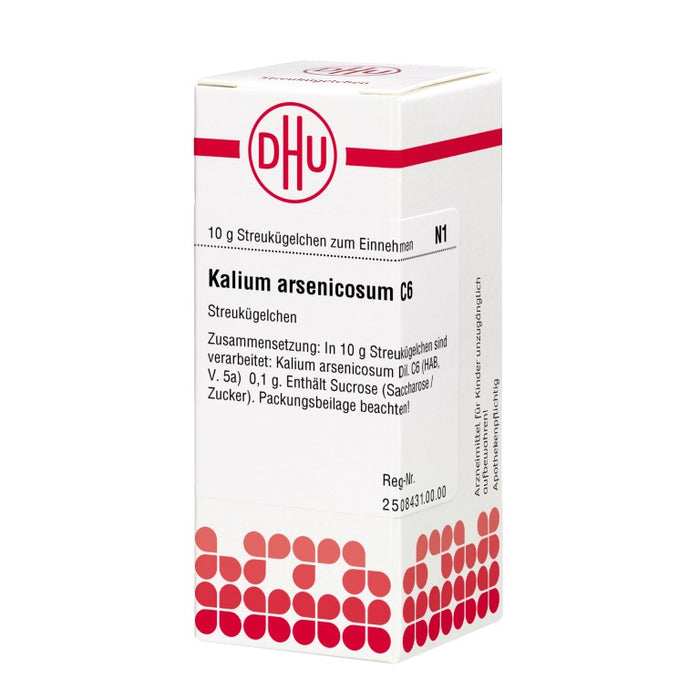 Kalium arsenicosum C6 DHU Globuli, 10 g GLO