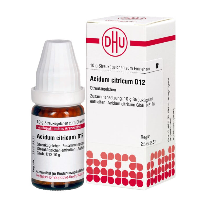 Acidum citricum D12 DHU Globuli, 10 g GLO