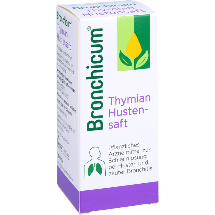 Bronchicum Thymian Hustensaft zur Schleimlösung bei Husten und akuter Bronchitis, 100 ml Lösung