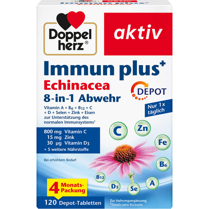 Doppelherz Immun Plus Echinacea Depot, 120 St TAB