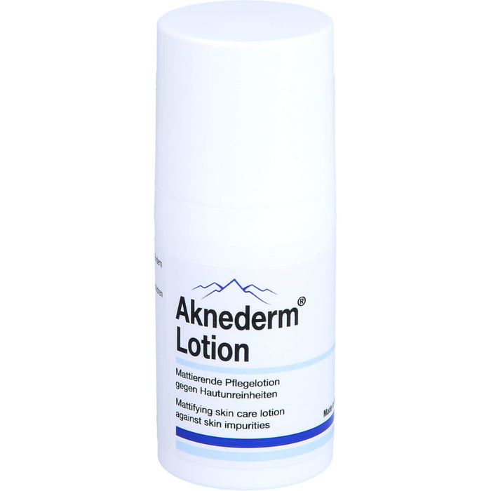 Aknederm mattierende Pflegelotion gegen Hautunreinheiten, 30 ml Lotion