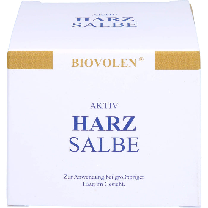 BIOVOLEN Aktiv Harzsalbe bei großporiger Haut im Gesicht, 100 ml Crème