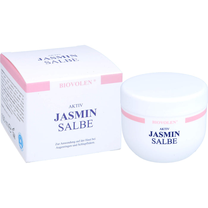 BIOVOLEN Aktiv Jasminsalbe bei Augenringen und Schlupflidern, 100 ml Crème