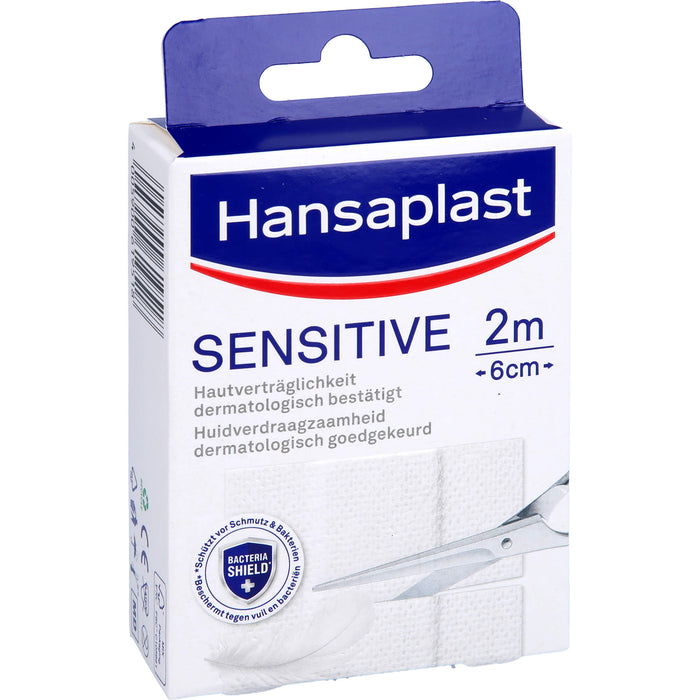 Hansaplast Sensitive Pflaster Hypoallergen 2mx6cm, 1 pc Pansement