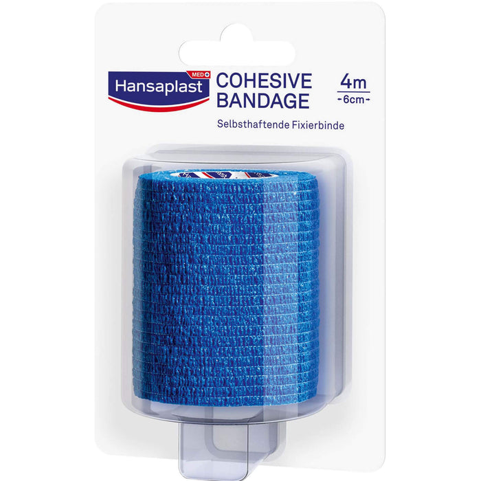 Hansaplast Selbsthaft. Fixierbinde blau 4mx6cm, 1 pc Bandage