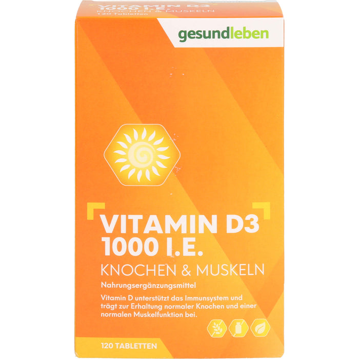 gesund leben Vitamin D3 1000 I.E., 120 St TAB