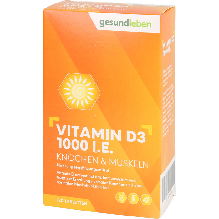 gesund leben Vitamin D3 1000 I.E., 120 St TAB