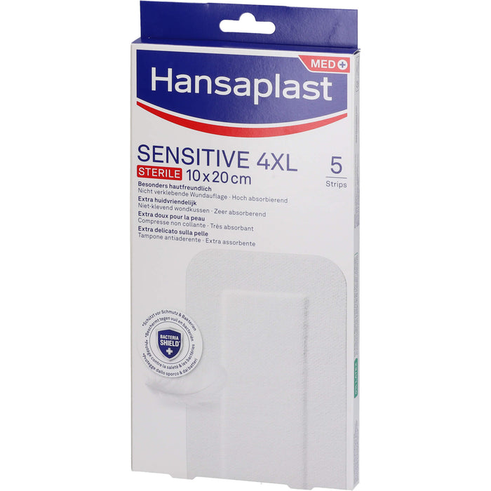 Hansaplast Wundverband Steril Sensitive 10x20cm, 5 St PFL