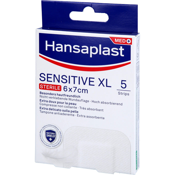 Hansaplast Wundverband Steril Sensitive 6x7cm, 5 pc Pansement