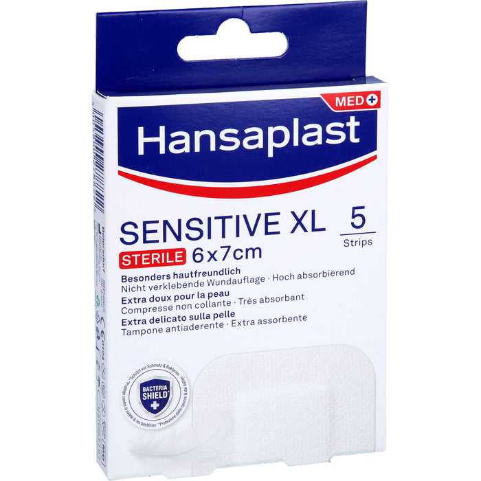 Hansaplast Wundverband Steril Sensitive 6x7cm, 5 St. Pflaster