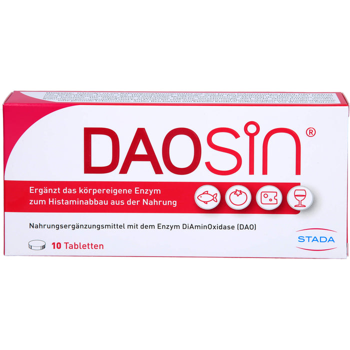 DAOSiN Tabletten bei Histaminunverträglichkeit, 10 pcs. Tablets