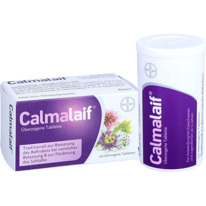 Calmalaif Tabletten bei nervlicher Belastung und zur Förderung des Schlafes, 120 pcs. Tablets