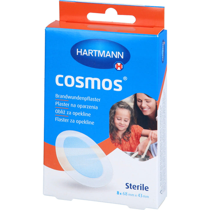 HARTMANN Cosmos sterile Brandwundenpflaster 68 x 43 mm, 8 St. Pflaster