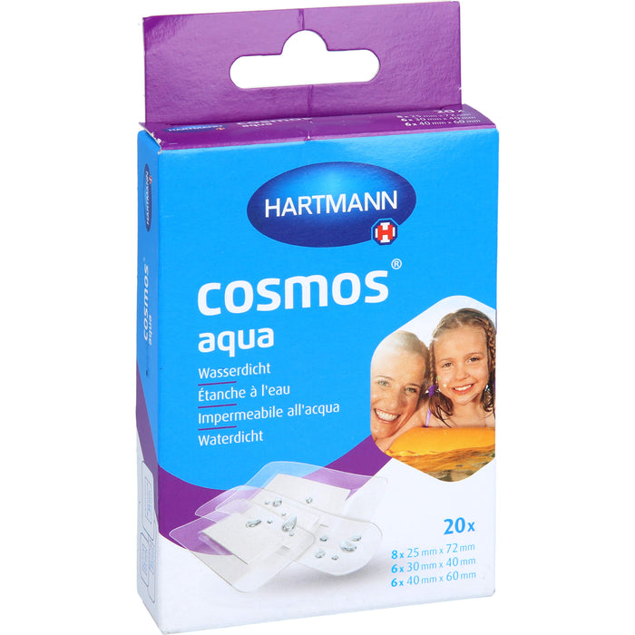 HARTMANN cosmos aqua wasserdichte Pflasterstrips in 3 Größen, 20 pcs. Patch