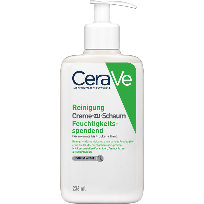 CeraVe Creme-zu-Schaum feuchtigkeitsspendende Reinigung, 236 ml Creme