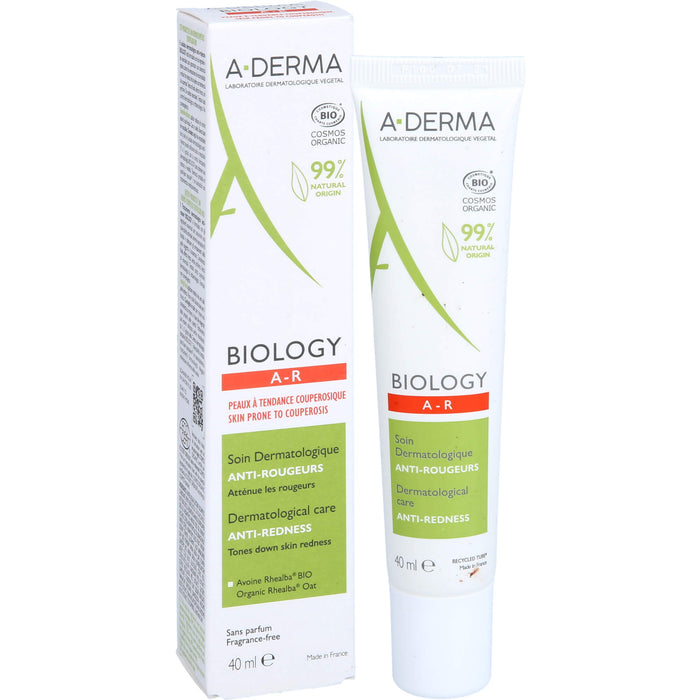 A-DERMA Biology Anti-Rötungspflege dermatologisch, 40 ml CRE