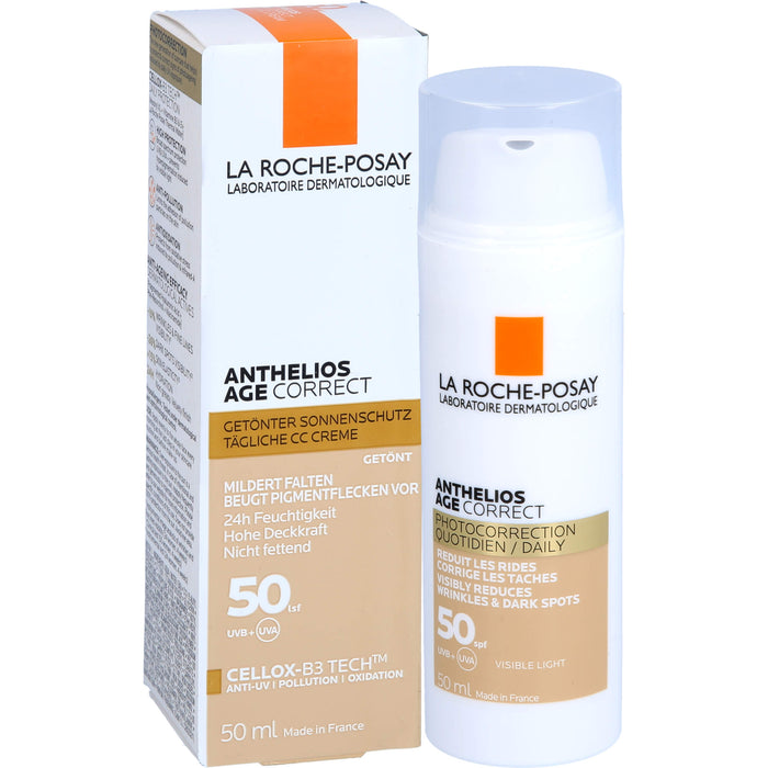 LA ROCHE-POSAY Anthelios Age Correct Getönter Sonnenschutz LSF50, 50 ml Crème