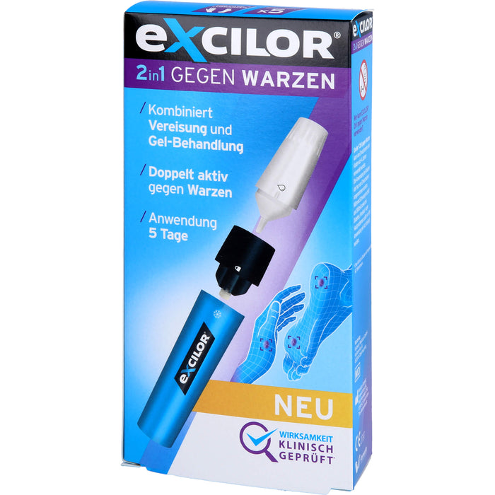 Excilor 2in1 gegen Warzen kombiniert Vereisung und Gel-Behandlung, 1 pcs. Pen