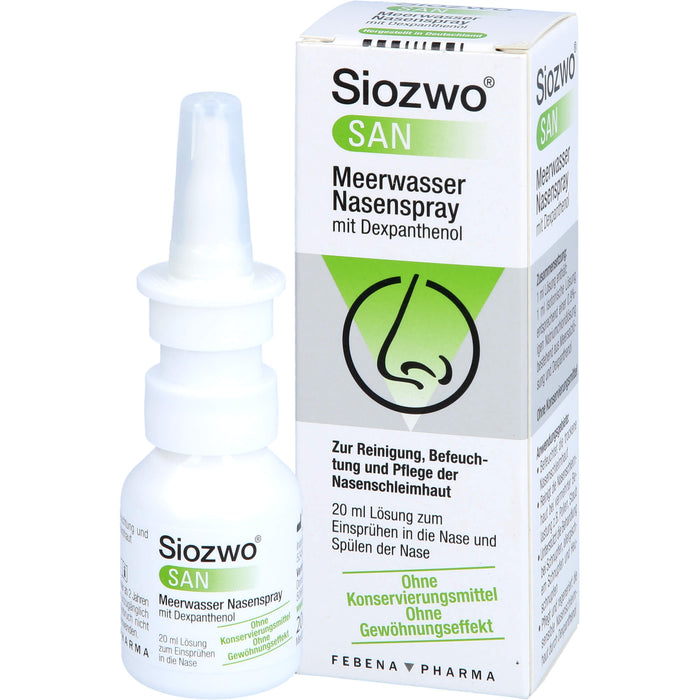 Siozwo SAN Meerwasser Nasenspray mit Dexpanthenol, 20 ml NAS