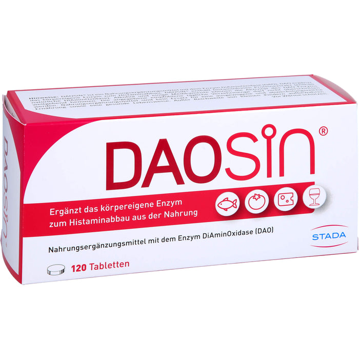 Daosin Tabletten zur Unterstützung des Histaminabbaus, 120 pcs. Tablets