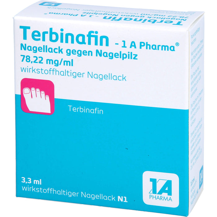 Terbinafin - 1 A Pharma Nagellack gegen Nagelpilz 78,22 mg/ml wirkstoffhaltiger Nagellack, 3.3 ml Lösung