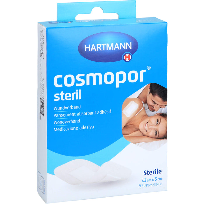 HARTMANN Cosmopor steril Wundverband 7,2 cm x 5 cm OTC, 5 St. Verband